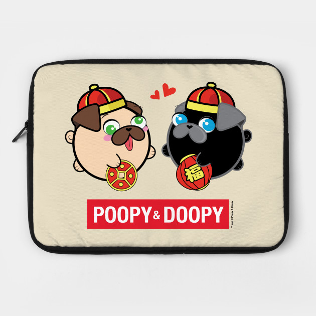 Poopy & Doopy - Chinese New Year Laptop Case