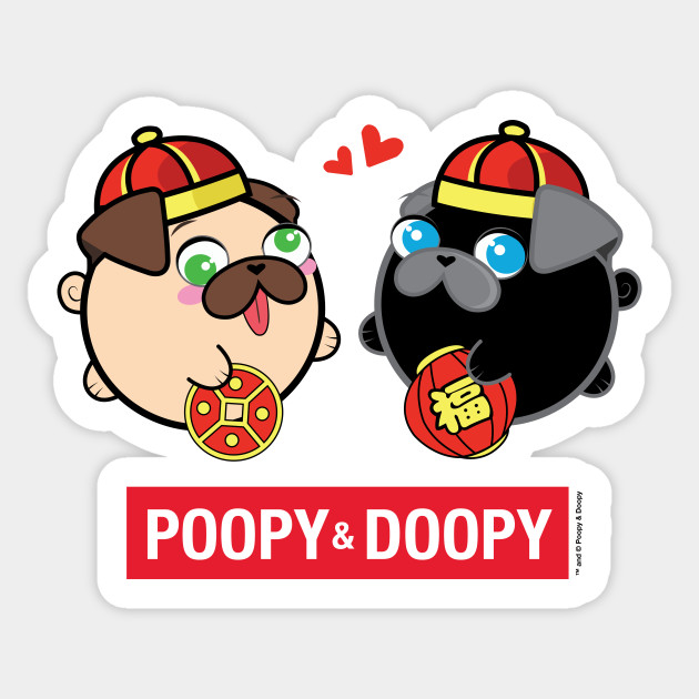 Poopy & Doopy - Chinese New Year Sticker