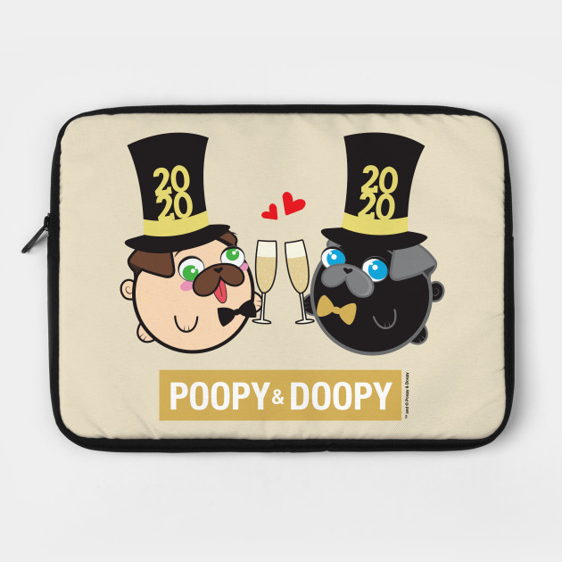 Poopy and Doopy - New Year Laptop Case