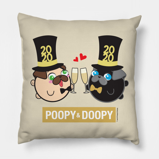 Poopy and Doopy - New Year Pillow
