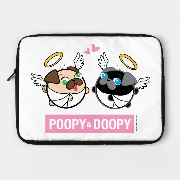 Poopy and Doopy - Valentine's Day Laptop Case