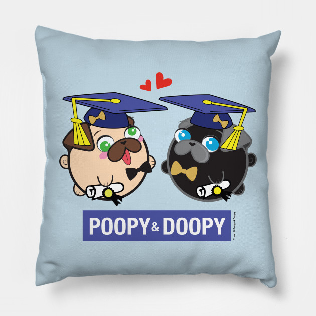 Poopy & Doopy - Graduation Pillow