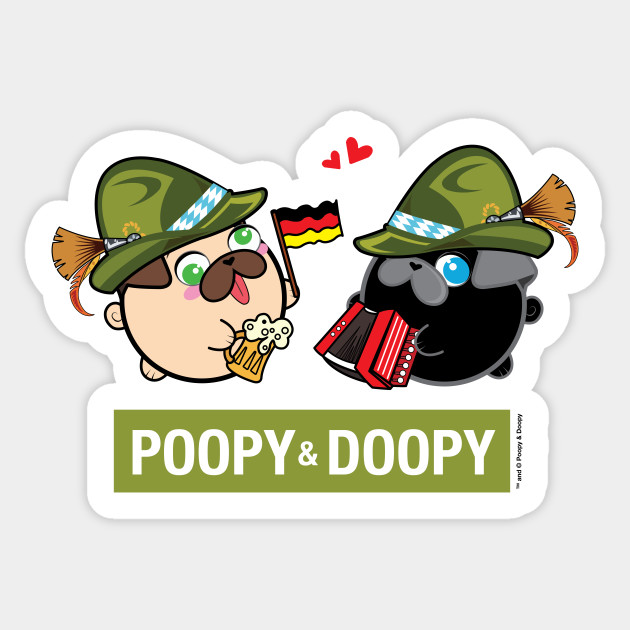 Poopy and Doopy - Oktoberfest Sticker