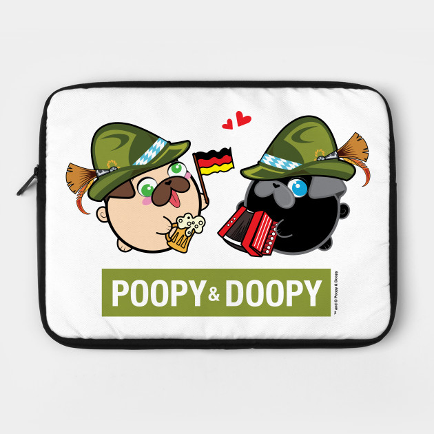 Poopy and Doopy - Oktoberfest Laptop Case