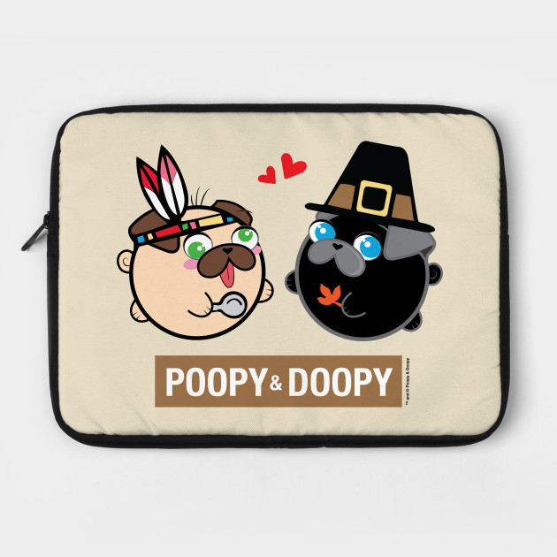 Poopy & Doopy - Thanksgiving Laptop Case
