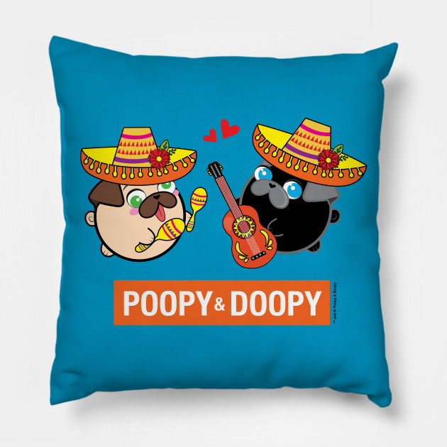Poopy & Doopy - Day of the Dead Pillow