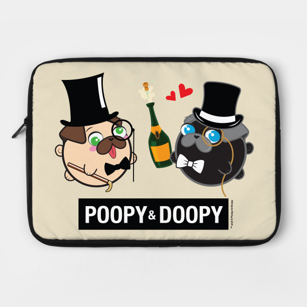 Poopy & Doopy - Puttin' On the Ritz Laptop Case