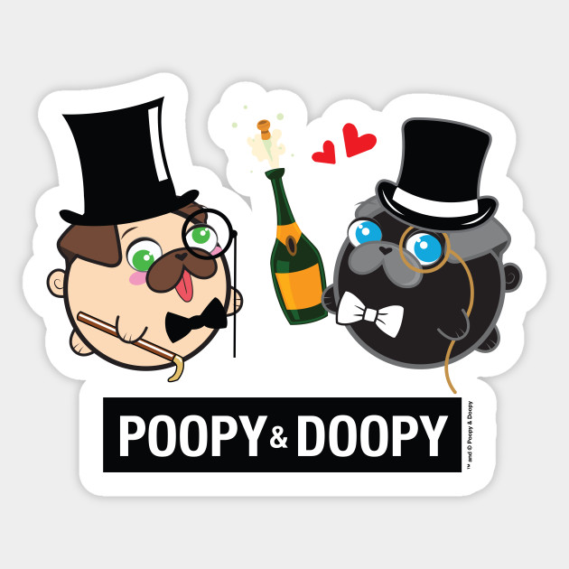 Poopy & Doopy - Puttin' On the Ritz Sticker