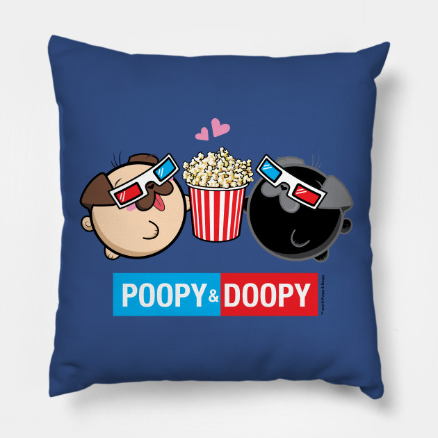 Poopy and Doopy - 3D Movie Night Pillow