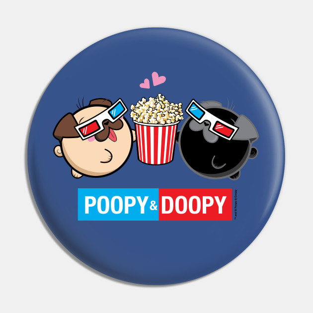 Poopy and Doopy - 3D Movie Night Pin